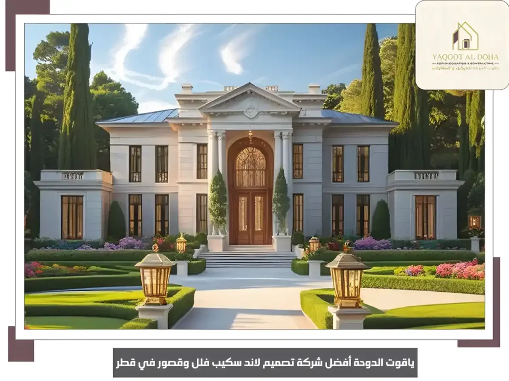 ياقوت الدوحة أفضل شركة تصميم لاند سكيب فلل وقصور في قطر