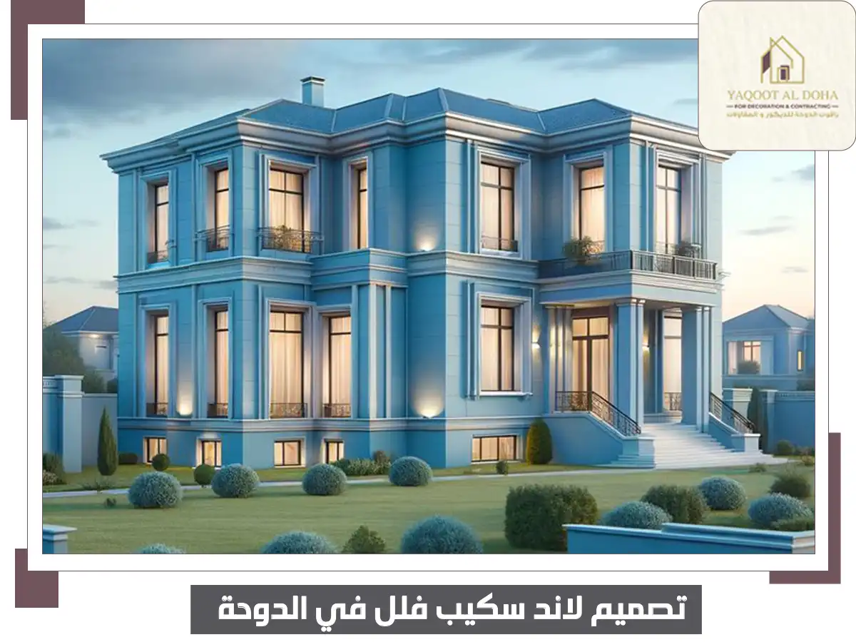 تصميم لاند سكيب فلل في الدوحة